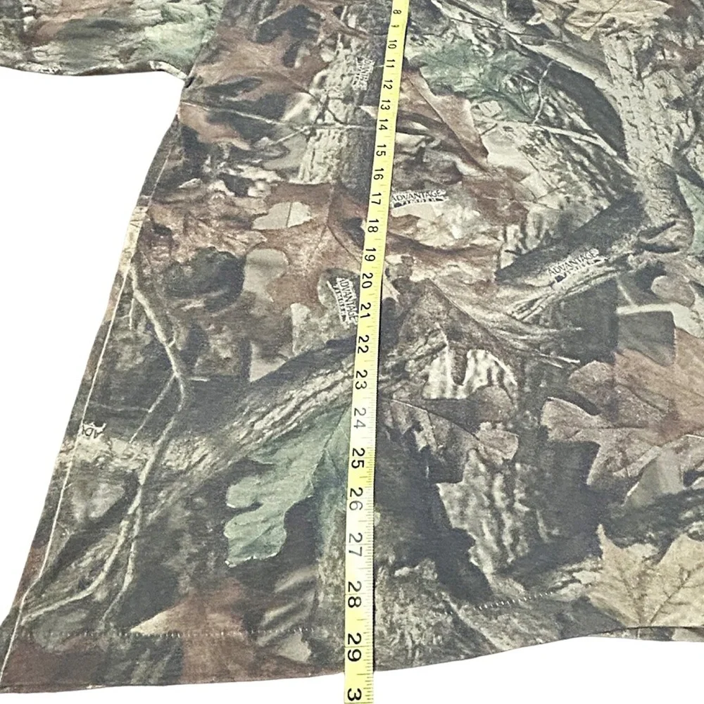 Vintage 90s Ranger 2XL RealTree Advantage Timber Camo Henley USA - Picture 5 of 12